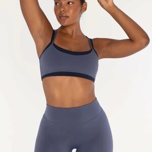 NWT Form by Sami Clarke OCEAN/NAVY Layered Sports Bra